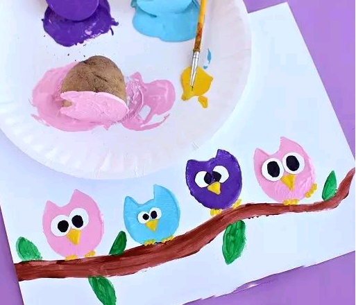 幼兒園美術(shù)課6個(gè)創(chuàng)意手工繪畫(huà)制作，美美噠！